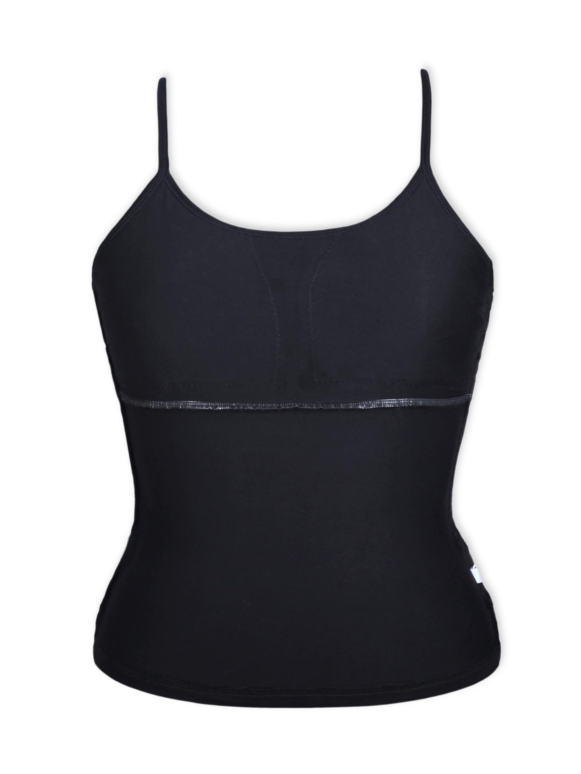 Camisole Bra with Adjustable Straps in Black Color 