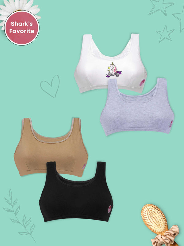 Double-layer Cotton Tube Bras For Teens
