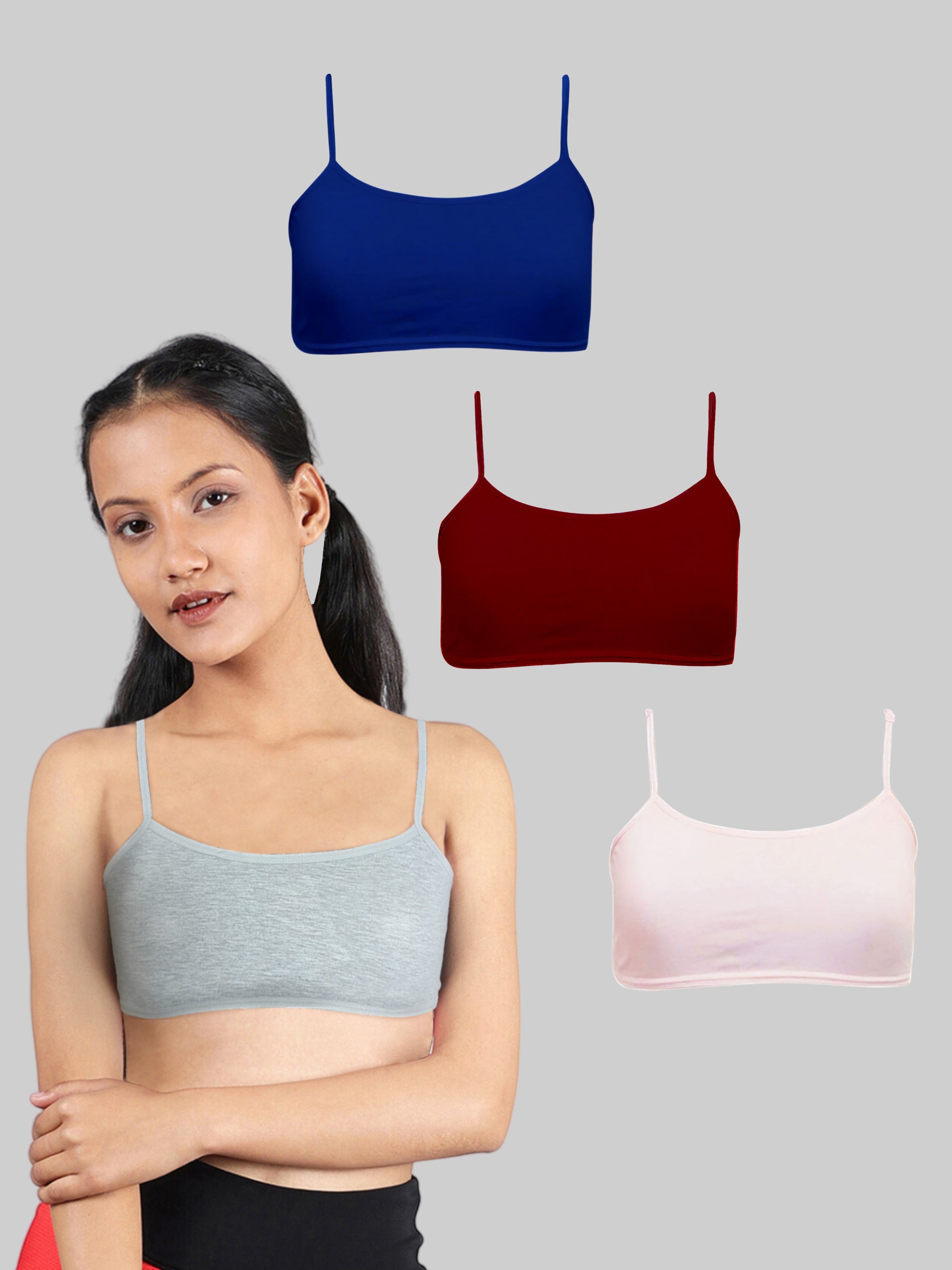 Buy DChica Padded Camisole Bra for Girls