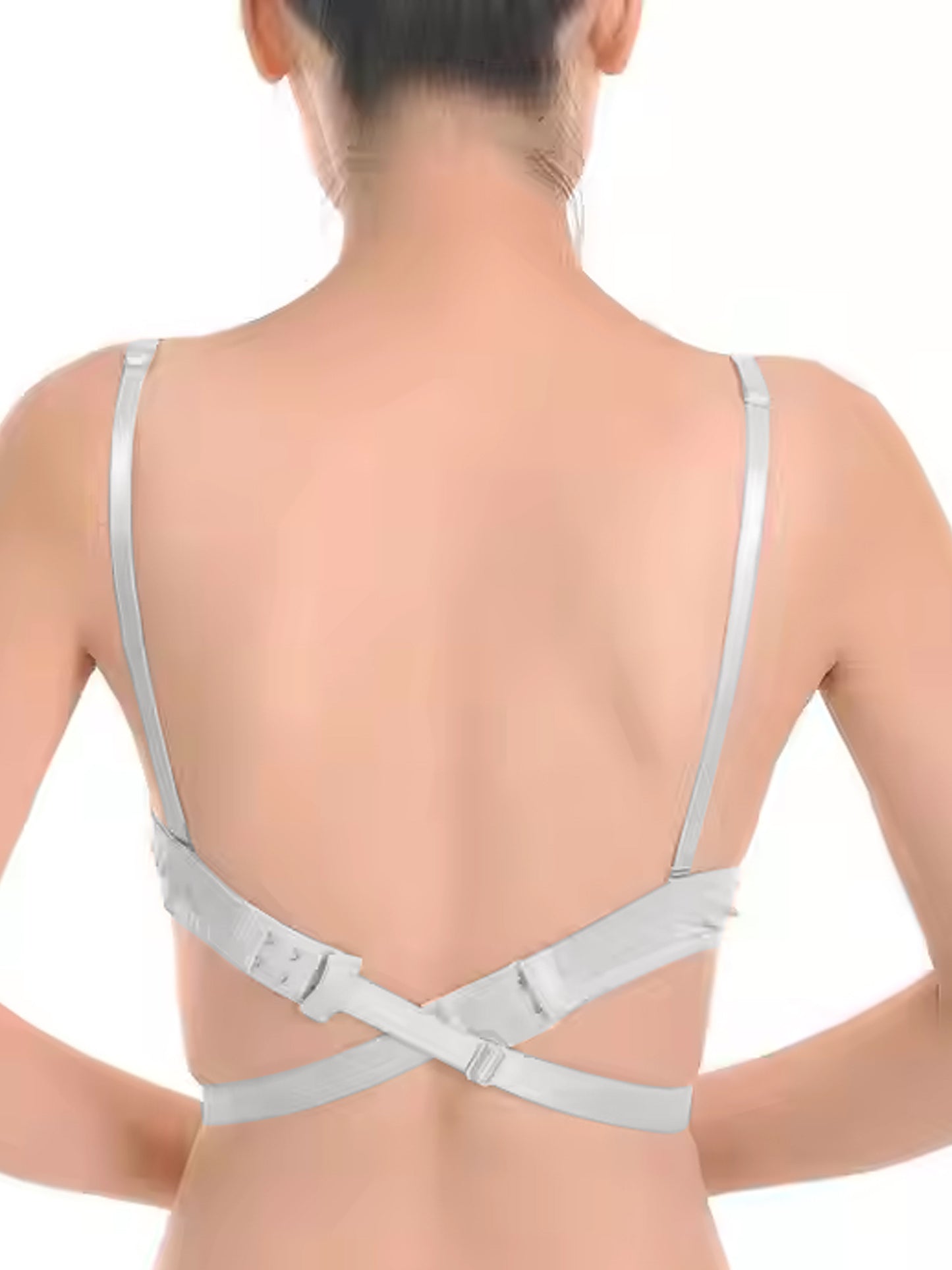 Dchica Pack of 3  ( 2 Bra Strap Extender for Backless and 1 Transparent strap )