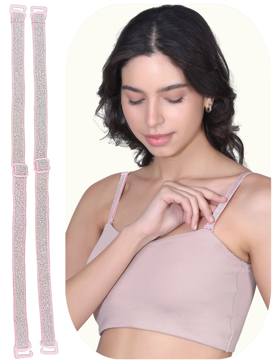 Adjustable Cotton Bra Strap | Durable Straps for Bra | Silver