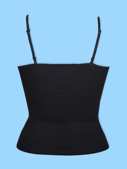 HIGH COVERAGE COTTON STARTER CAMISOLE BRA | ADJUSTABLE STRAP | SKIN TONE | WHITE | BLACK