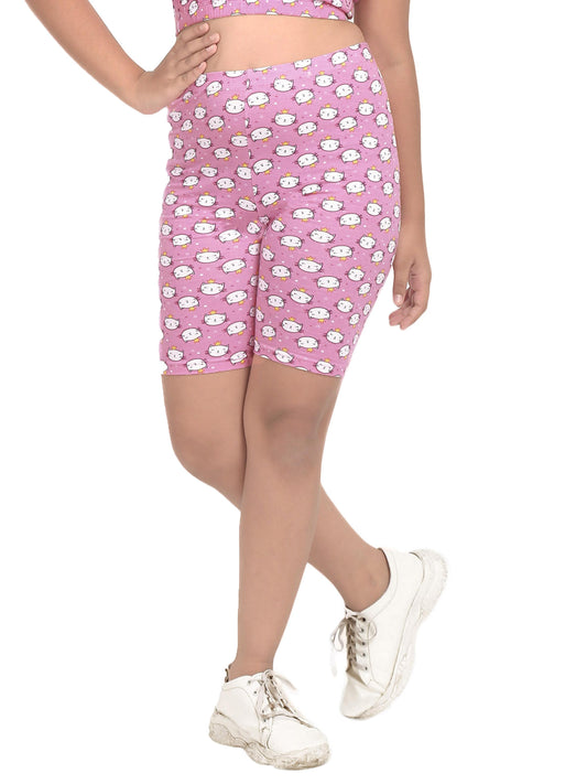 D’CHICA COTTON CYCLING SHORTS | KITTY PRINT TIGHTS