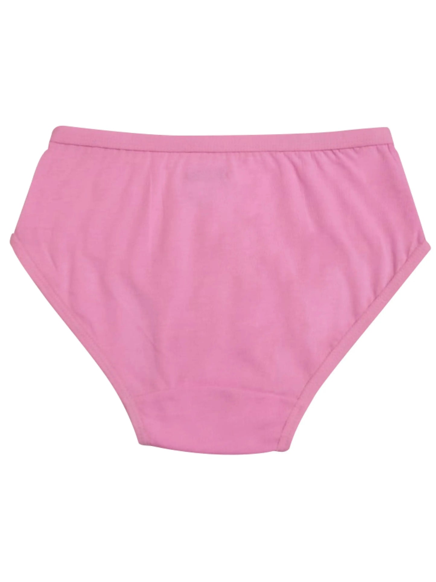 Cotton Hipster Briefs For Girl | Breathable | Elasticated Waistband | Pink Solid Panties Pack Of 3