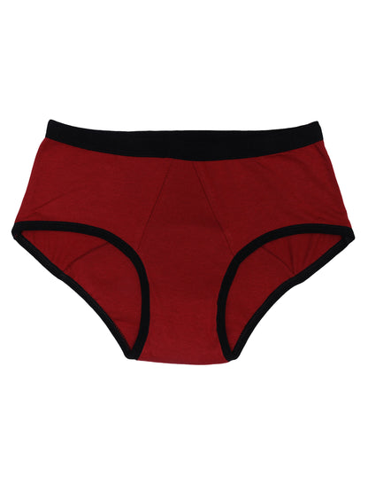 D'chica Self Love Eco-Friendly Period Panties Maroon, No Pad Required, PFOS PFAS Free