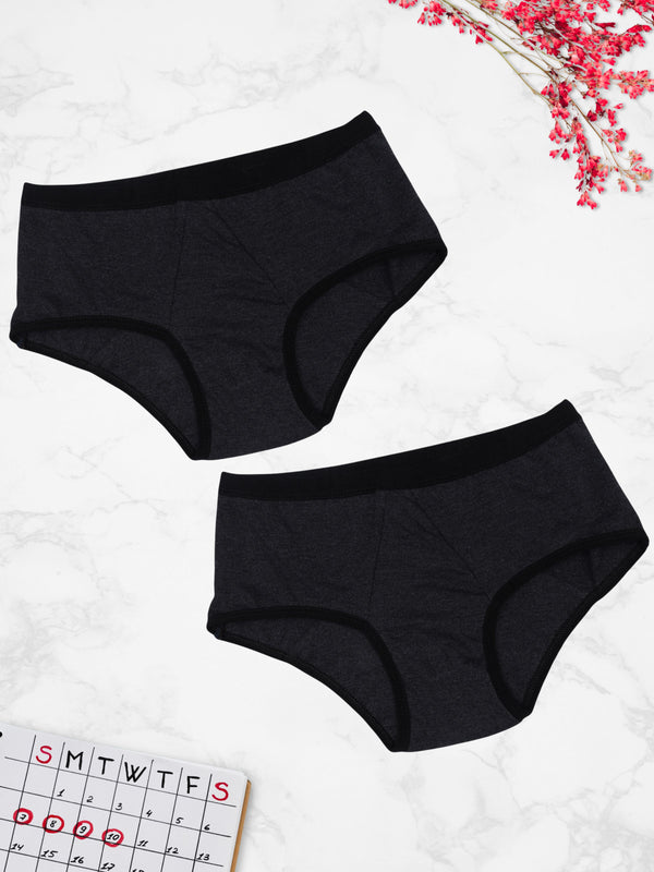 3-Pack Women Menstrual Panties Teen Girls Period Underwear
