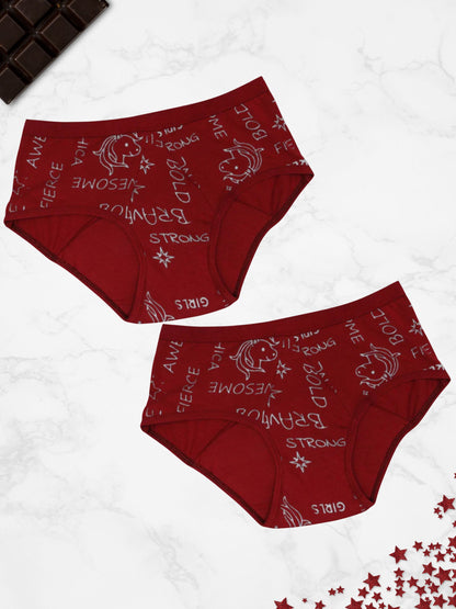 LEAKPROOF & REUSABLE PERIOD UNDERWEAR | METALLIC MAROON | ANTIMICROBIAL LINING | NO PAD NEEDED