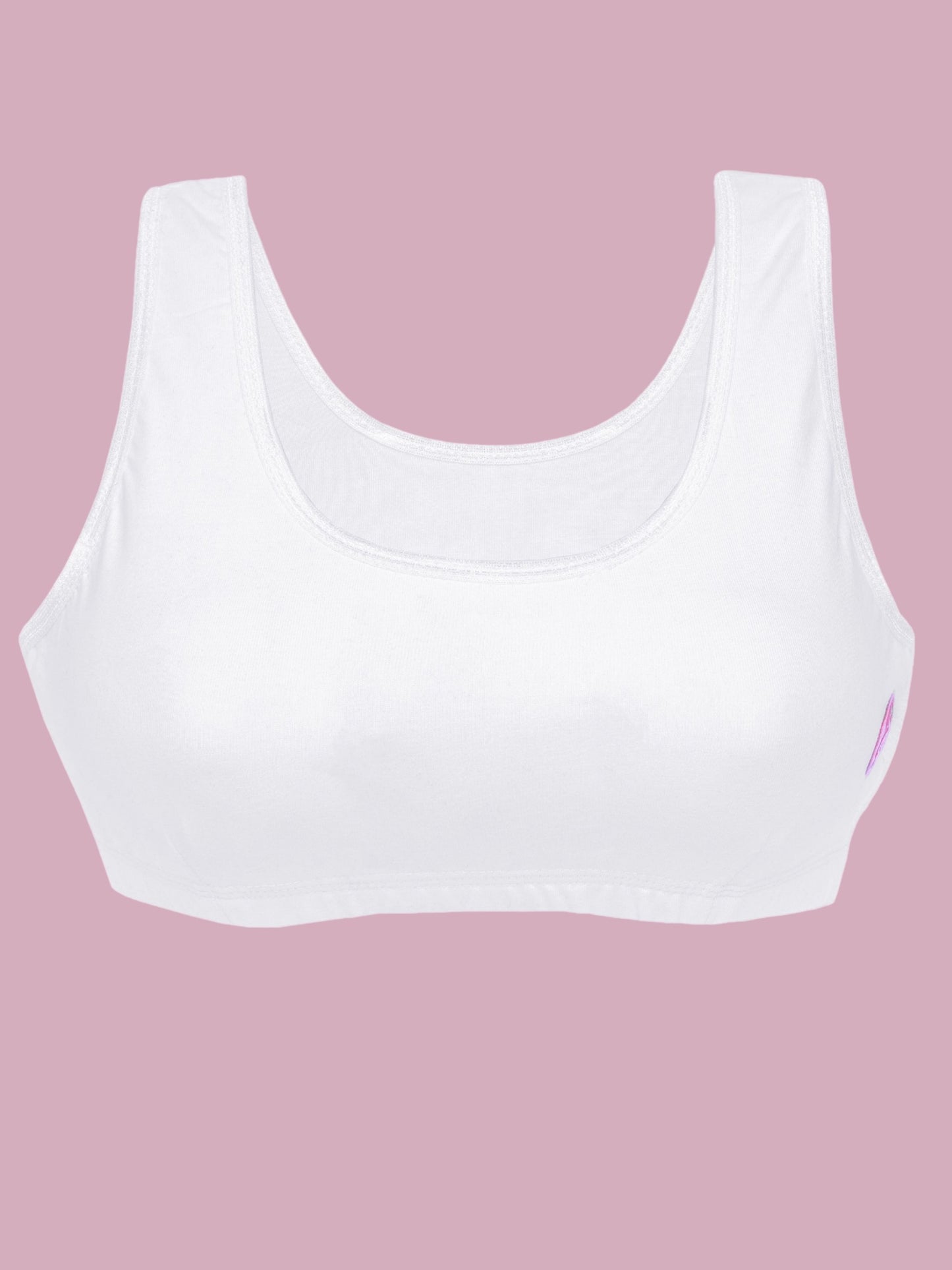 Dchica Comfortable Non Padded Wire Free No Hook Assorted Broad & Thin Strap Bra | Set of 4