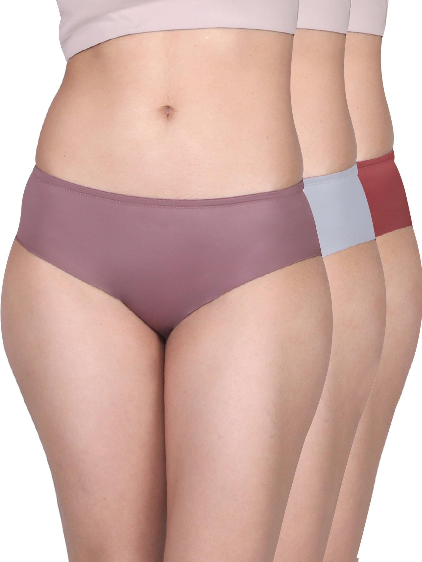 Seamless Hipster Panties | Cotton Crotch & No Visible Panty Lines | Full Coverage in Assorted Colours