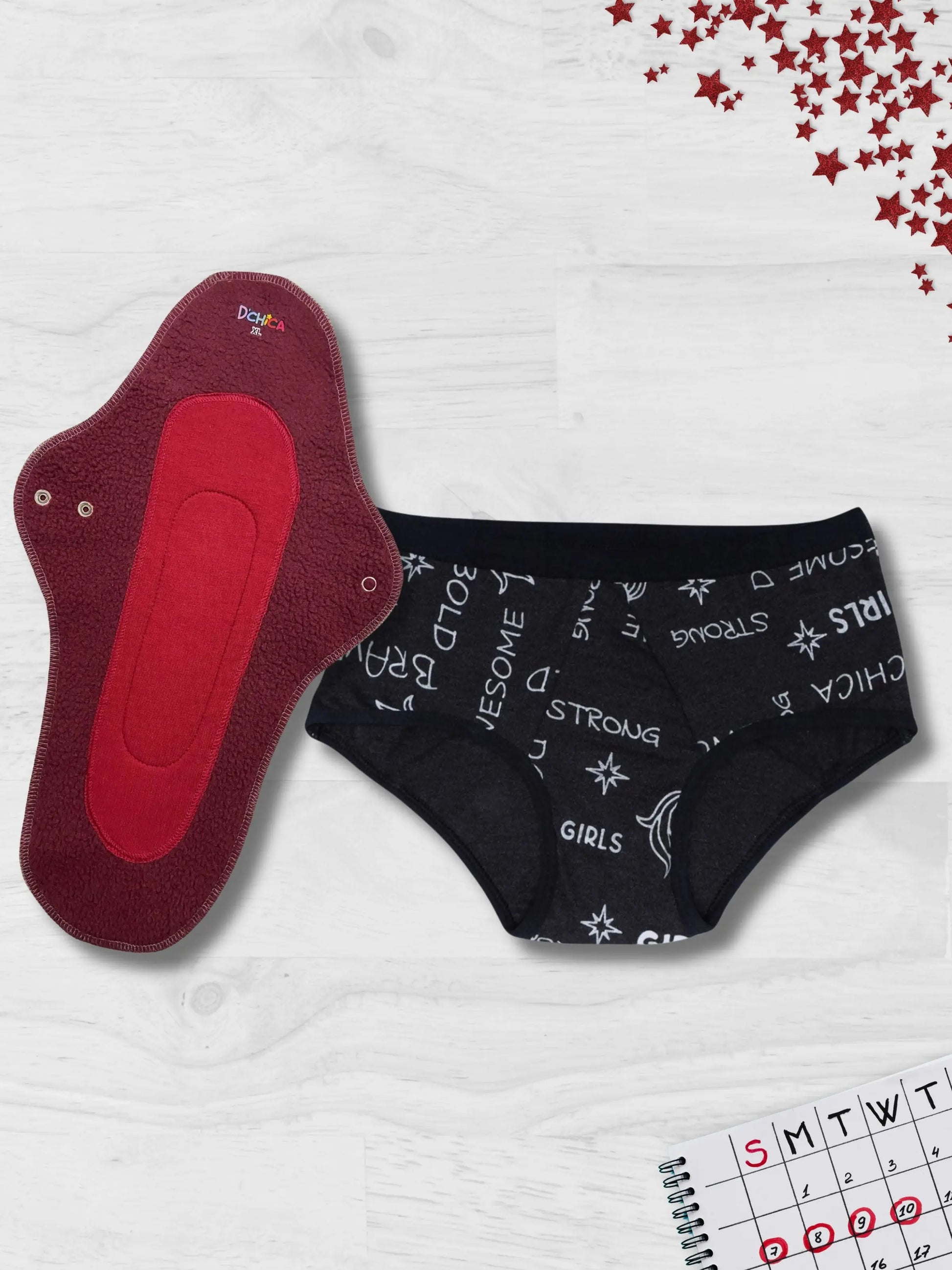 RASH-FREE & SKIN-FRIENDLY Period Panty & Reusable Sanitary Pads Combo | ANTIMICROBIAL LINING