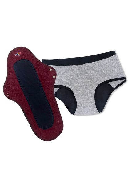 Rash-Free Period Panty & Reusable Sanitary Pads Combo | Skin-Friendly | Antimicrobial Lining