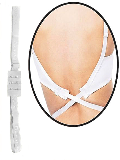 D'chica Cotton Strapless Tube Bra for Womens | Bandeau Bra with Removable Pads | White Tube Top with Adjustable Straps & Low Back Bra Converter - Pack of 2