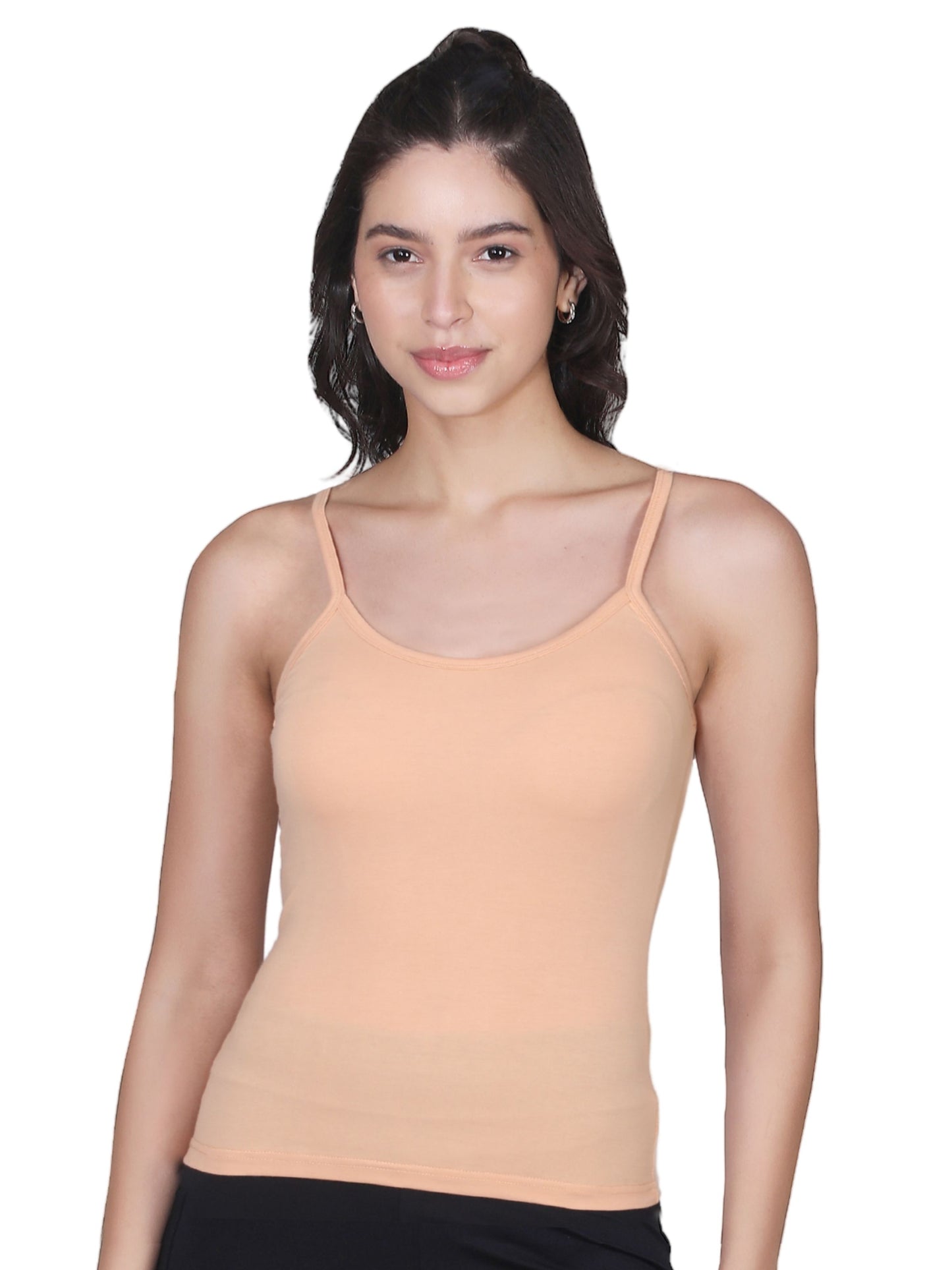 D'chica Skin Basic Cotton Camisole for Women Pack of 1, Soft, Sleeveless, Lightweight, and Perfect for Everyday Wear