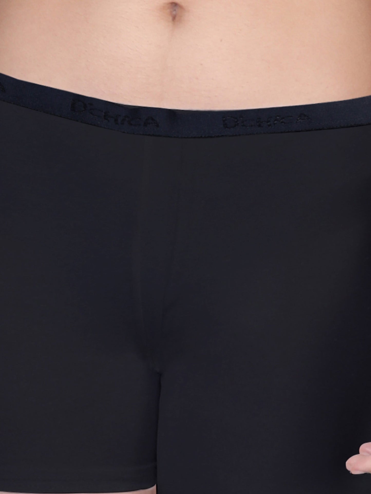 Black Boyshorts with High Waist, Full Coverage, and Seamless Sides