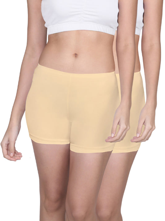 Skin Boyshorts with High Waist, Full Coverage, and Seamless Sides