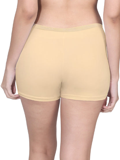 Skin Boyshorts with High Waist, Full Coverage, and Seamless Sides