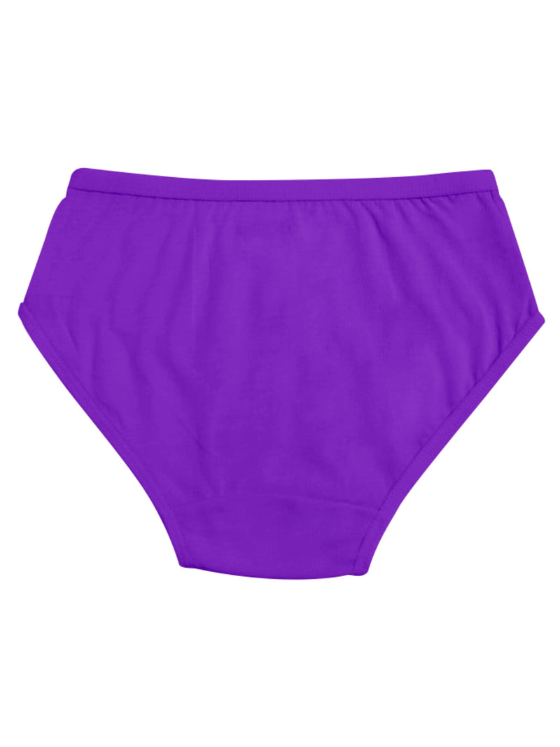 Cotton Hipster Briefs For Women | Breathable | Elasticated Waistband | Blue, Purple & Maroon Solid Panties Pack Of 3