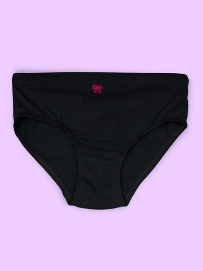 Cotton Hipster Panties | Pack of 3 Black, Red & Pink Women's Briefs - D'chica