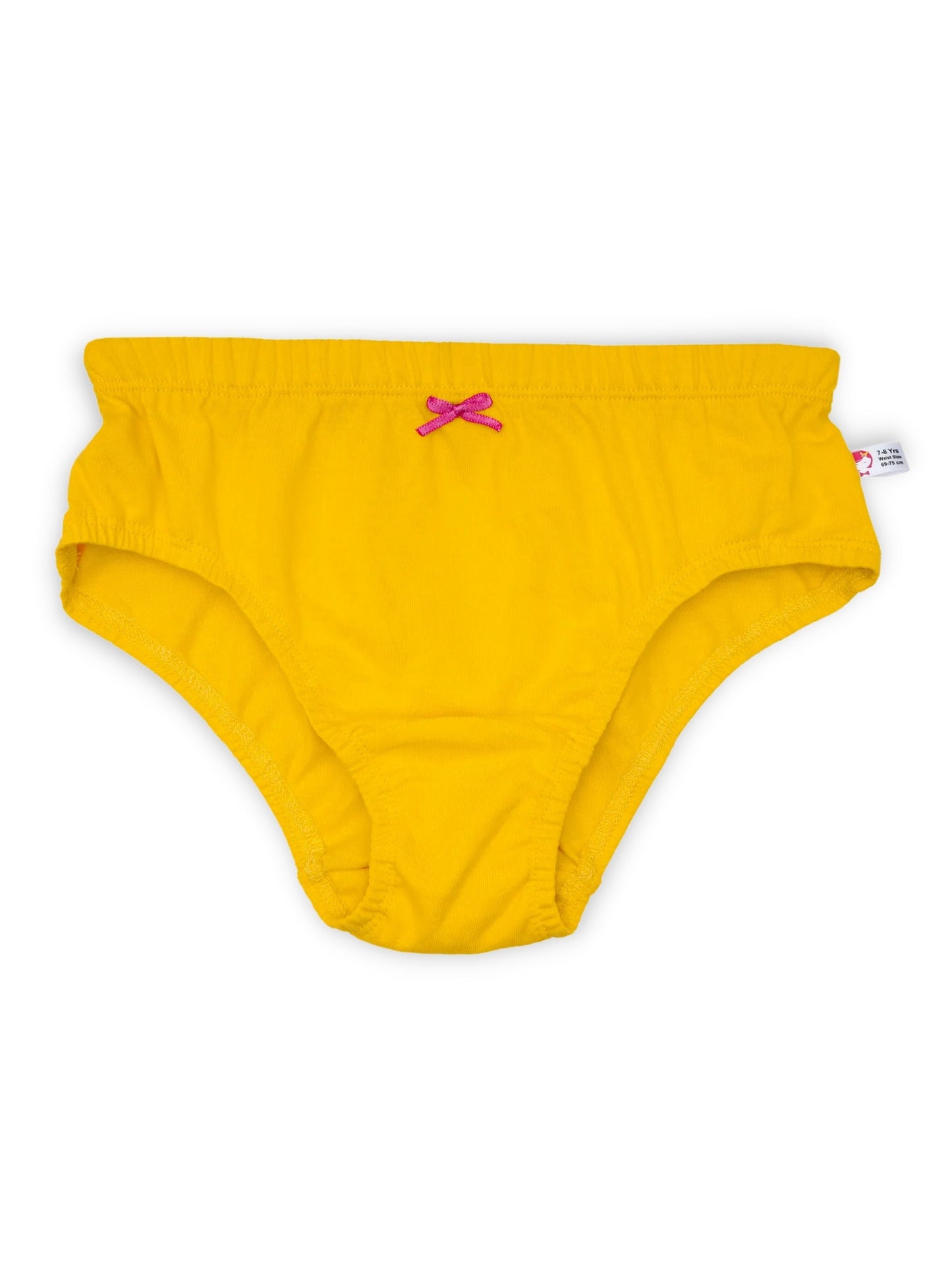 Cotton Hipster Briefs For Women | Breathable | Elasticated Waistband | Yellow Solid Panties Pack Of 3