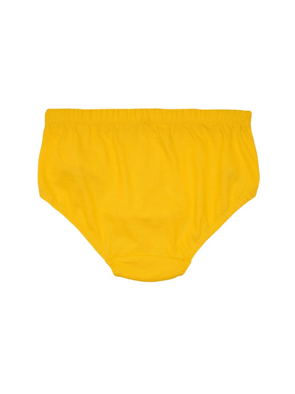 Cotton Hipster Briefs For Women | Breathable | Elasticated Waistband | Yellow Solid Panties Pack Of 3