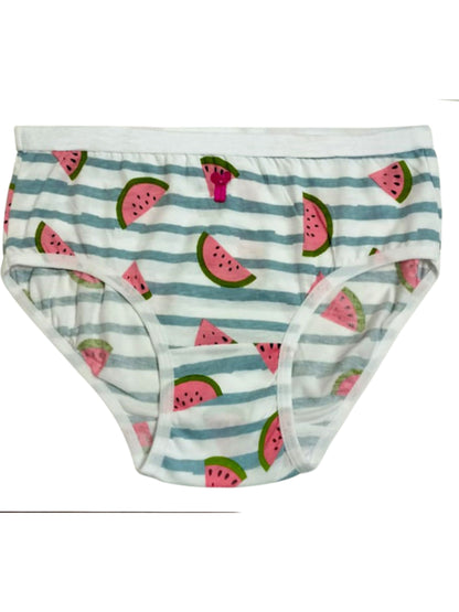 Cotton Hipster Briefs For Women | Breathable | Elasticated Waistband | Printed Watermelon Panties Pack Of 3