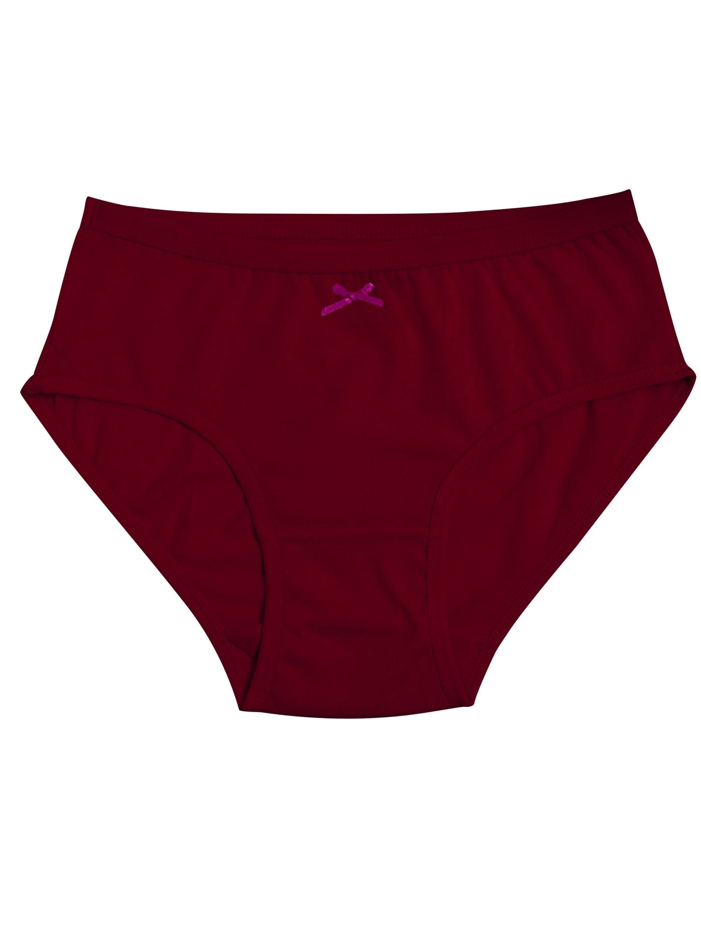 Cotton Hipster Briefs For Women | Breathable | Elasticated Waistband | Maroon Solid Panties Pack Of 3