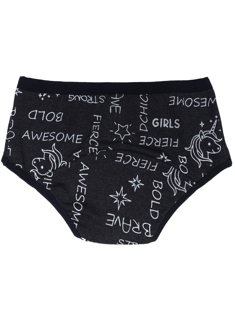 Period Panties | No Pad Needed | Rash Free | Leakproof | Reusable | Printed Black Period Panty