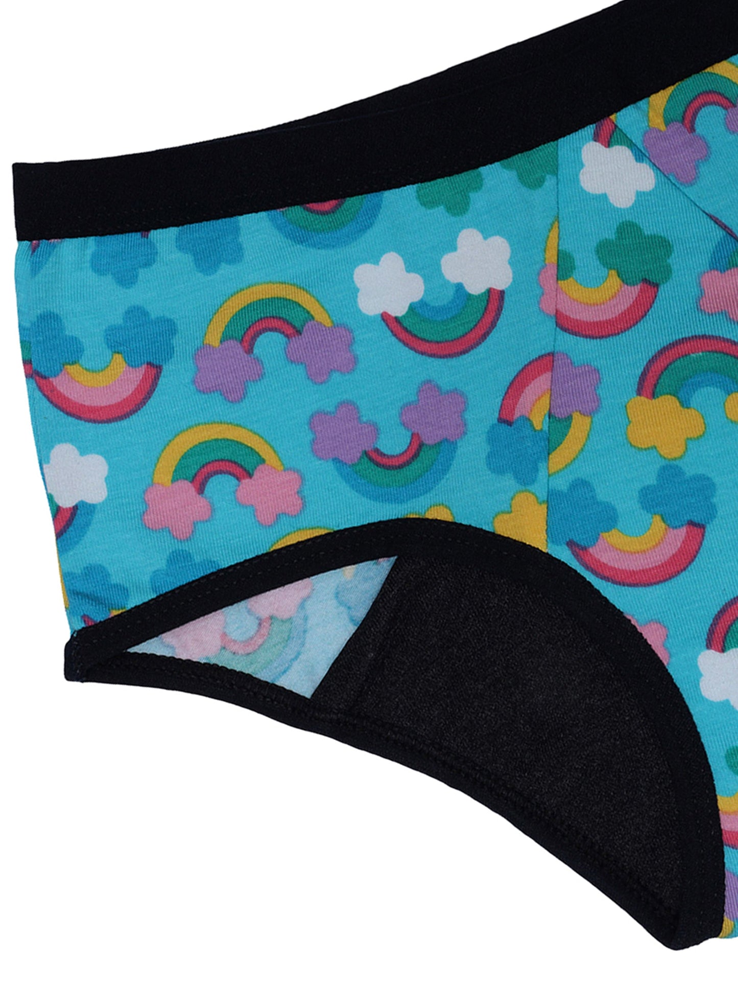 Period Panties | No Pad Needed | Rash Free | Leakproof | Reusable | Rainbow Print Period Panty