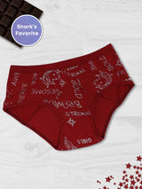 Period Panties | No Pad Needed | Rash Free | Leakproof | Reusable | Printed Maroon Period Panty