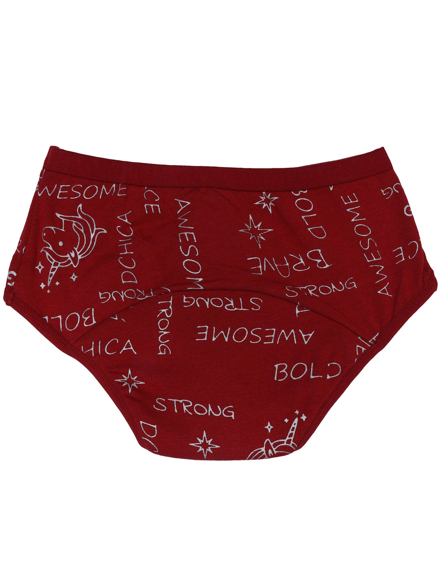 Period Panties | No Pad Needed | Rash Free | Leakproof | Reusable | Printed Maroon Period Panty