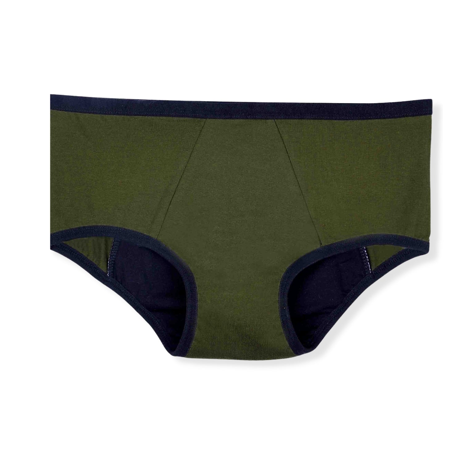 Olive Green Period Panties For Women | No Pad Needed | Rash Free | Leakproof | Reusable (Pack of 1) - D'chica