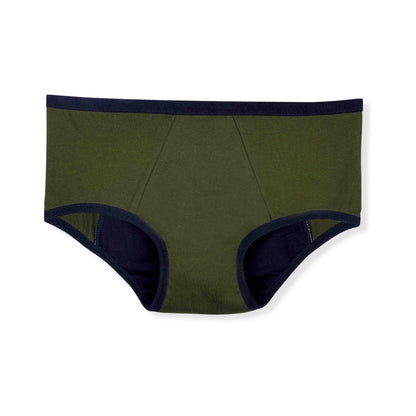 Pack of 2 Lab tested Period Panties For Women - Olive Green & Royal Blue Colour |  Super absorbent |  Leak-proof | Reusable - D'chica