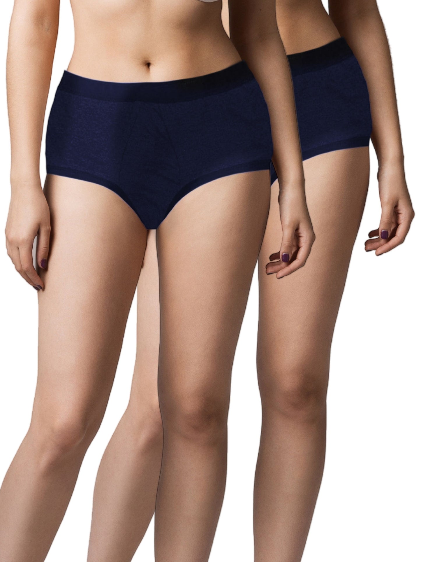 Leakproof & Reusable Navy Blue Period Underwear For Teenager Girls And Women With Antimicrobial Lining | No Pad Needed Pack-of-3