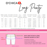 High Waist Long Panties For Girls And Women With Full Coverage, Gusseted Crotch & No Side Seams | White Boyshorts Pack of 1 - D'chica