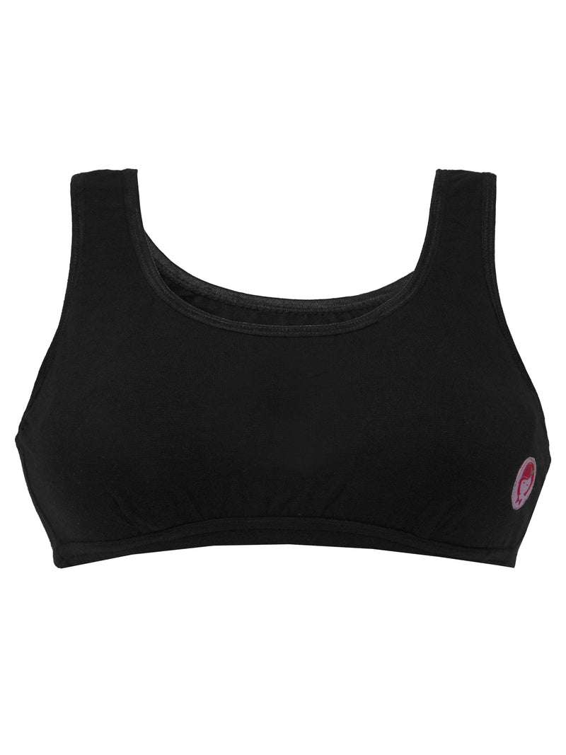 Buy Dchica Solid Non Wired Non Padded Seamless Regular Black