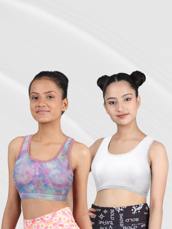 Buy Dchica Girls Broad Strap Single Layer Sports Bra  Pack of 1 Black Bra  Online at Best Prices in India - JioMart.