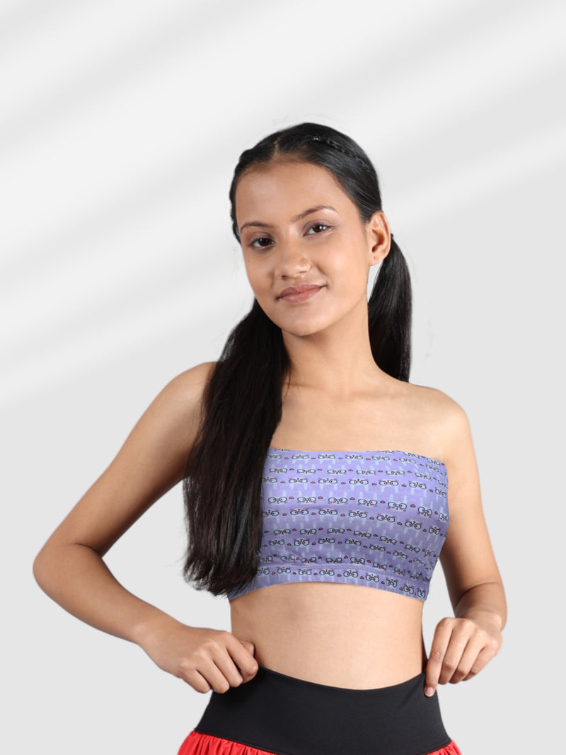 Buy D'chica Tube Bralettes for Teenager Girls Grey and Skin Feisty (Pack of  2) online