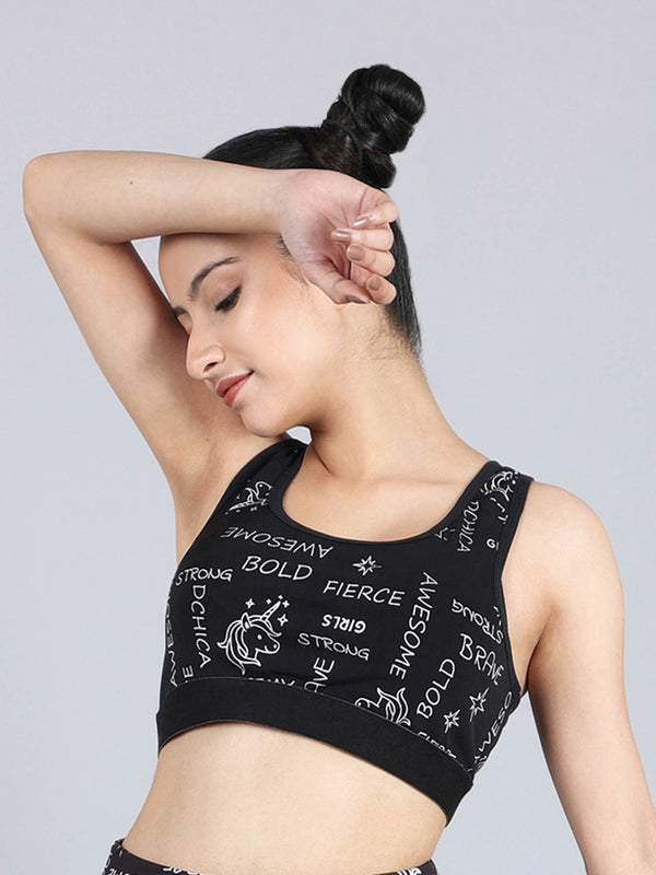 Buy Dchica Girls Broad Strap Single Layer Sports Bra  Pack of 1 Black Bra  Online at Best Prices in India - JioMart.